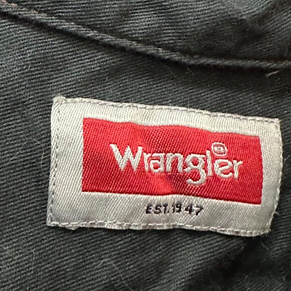 Wrangler Black Tie Dye Shirt Short Sleeve Size 3XL Blue Button Down Tied Dyed - Picture 4 of 8